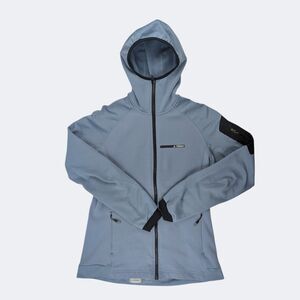 Adidas Terrex Women's L Full Zip Hood Lightweight Running Hiking Jacket Blue